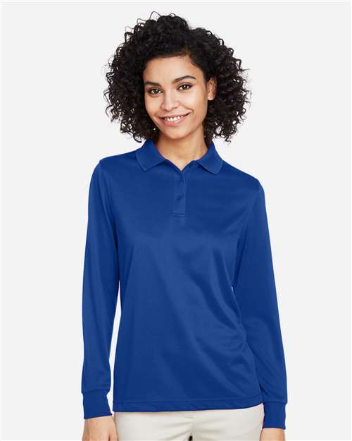Harriton Women's Advantage Snag Protection Plus IL Long Sleeve Polo - M348LW True Royal
