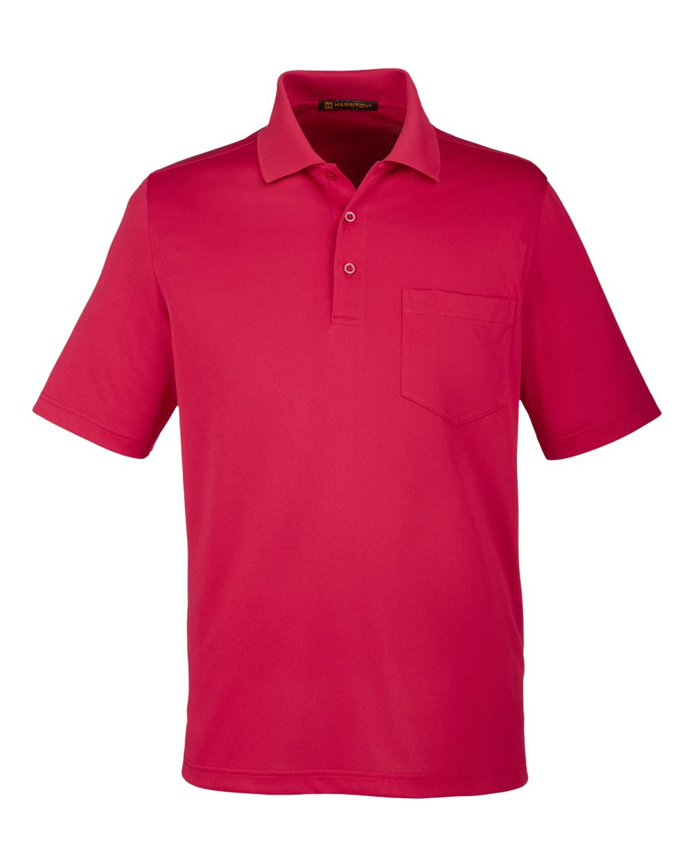 Harriton Men's Advantage Snag Protection Plus IL Pocket Polo - M348P Red