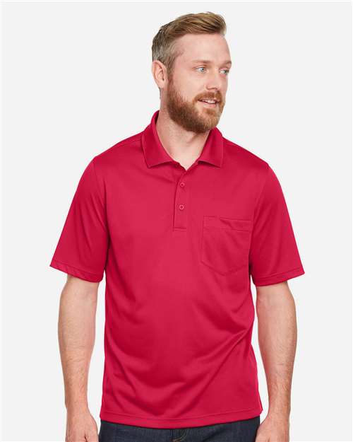 Harriton Men's Advantage Snag Protection Plus IL Pocket Polo - M348P Red