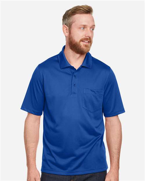 Harriton Men's Advantage Snag Protection Plus IL Pocket Polo - M348P True Royal