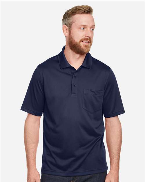Harriton Men's Advantage Snag Protection Plus IL Pocket Polo - M348P Dark Navy