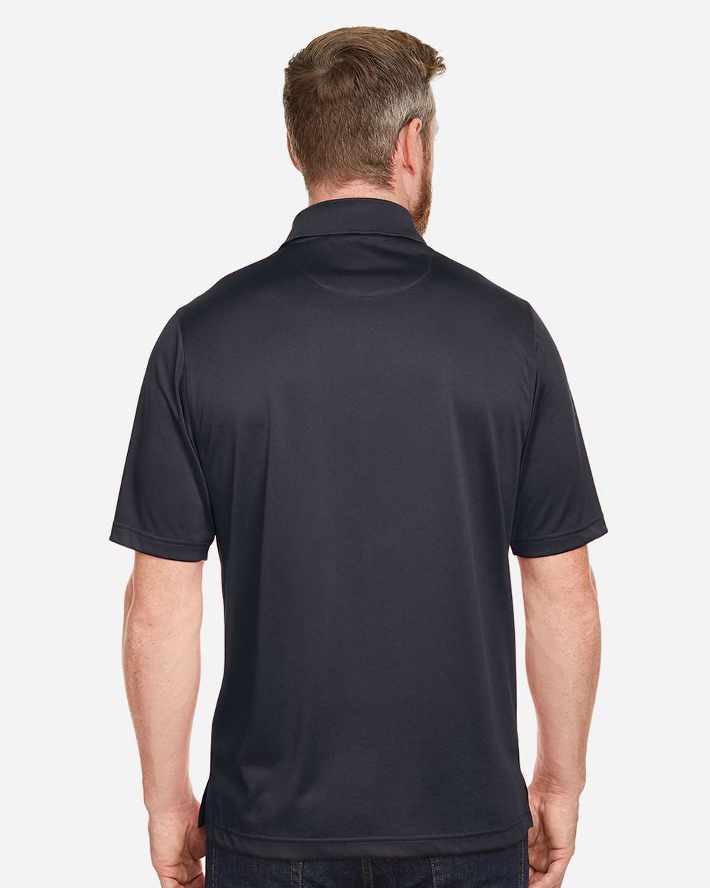 Harriton Men's Advantage Snag Protection Plus IL Pocket Polo - M348P Black