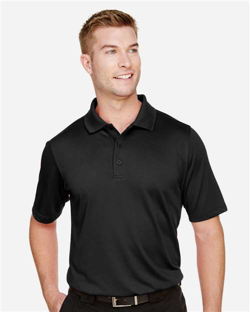 Harriton Men's Tall Advantage Snag Protection Plus IL Polo - M348T Black