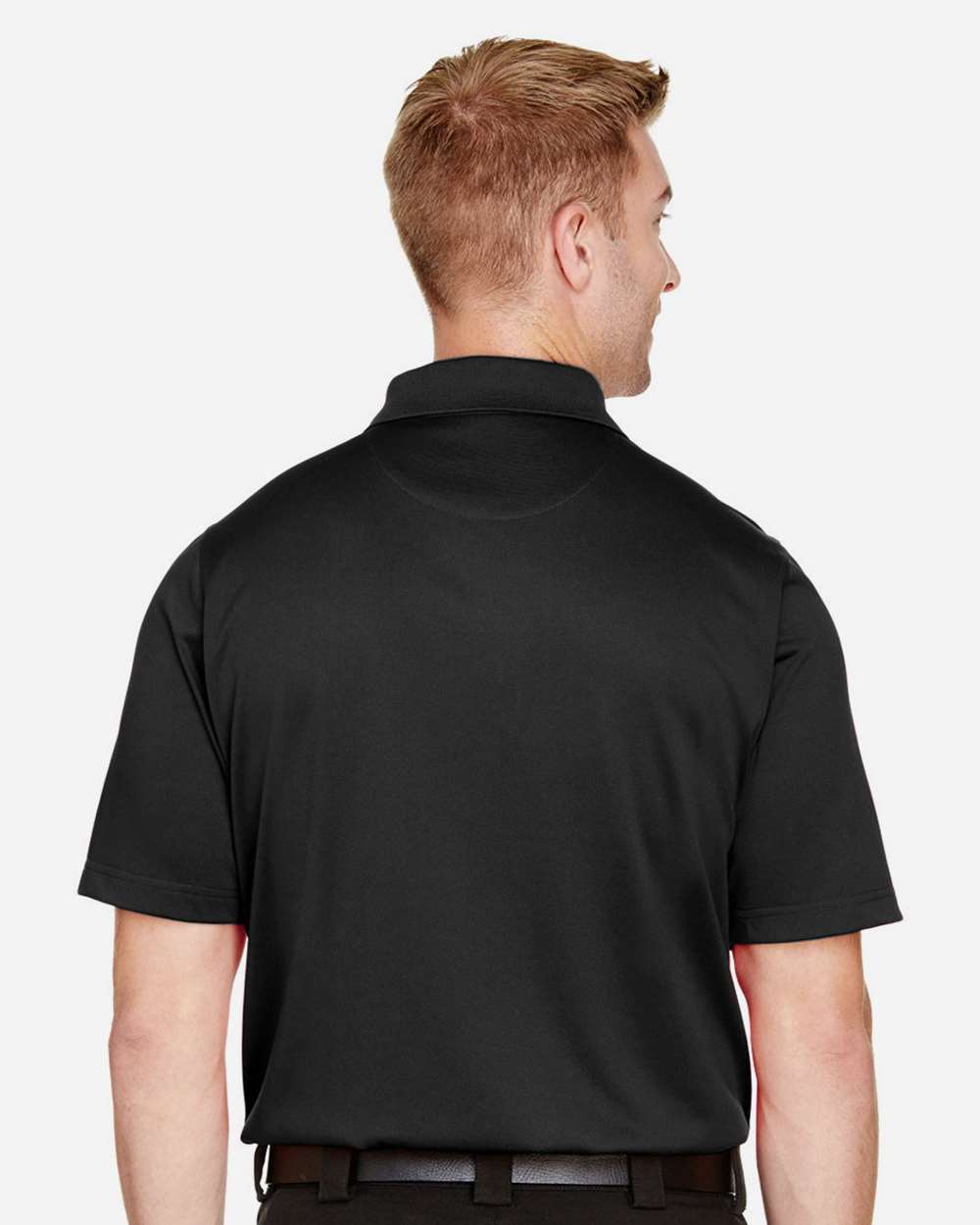 Harriton Men's Tall Advantage Snag Protection Plus IL Polo - M348T Black