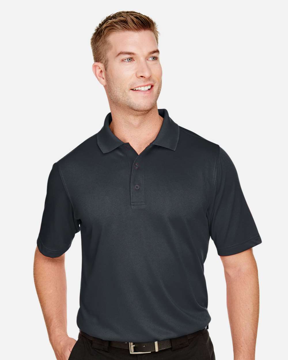 Harriton Men's Tall Advantage Snag Protection Plus IL Polo - M348T Dark Charcoal