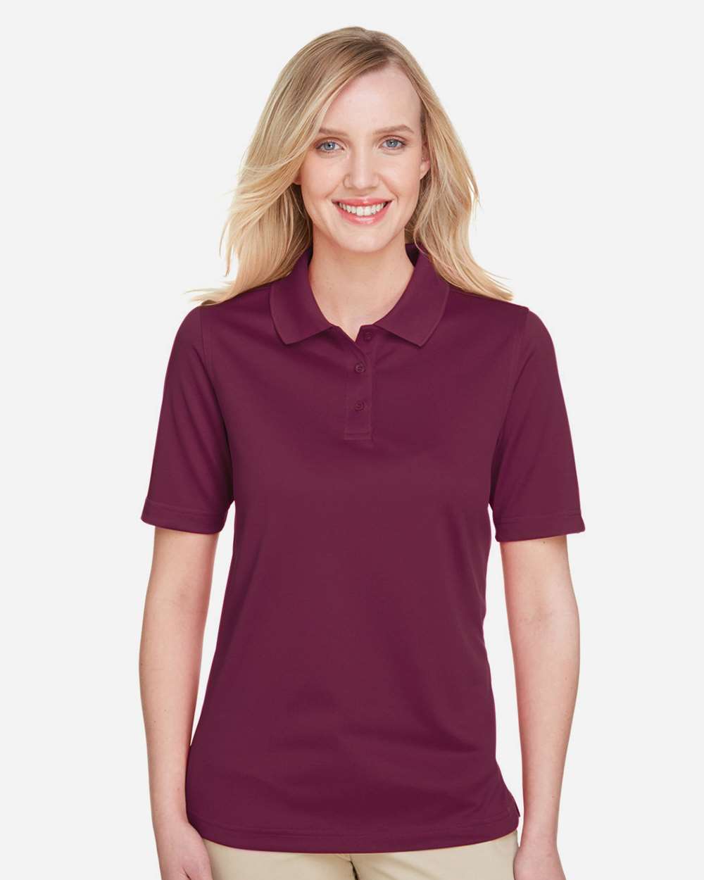 Harriton Women's Advantage Snag Protection Plus Polo - M348W Maroon
