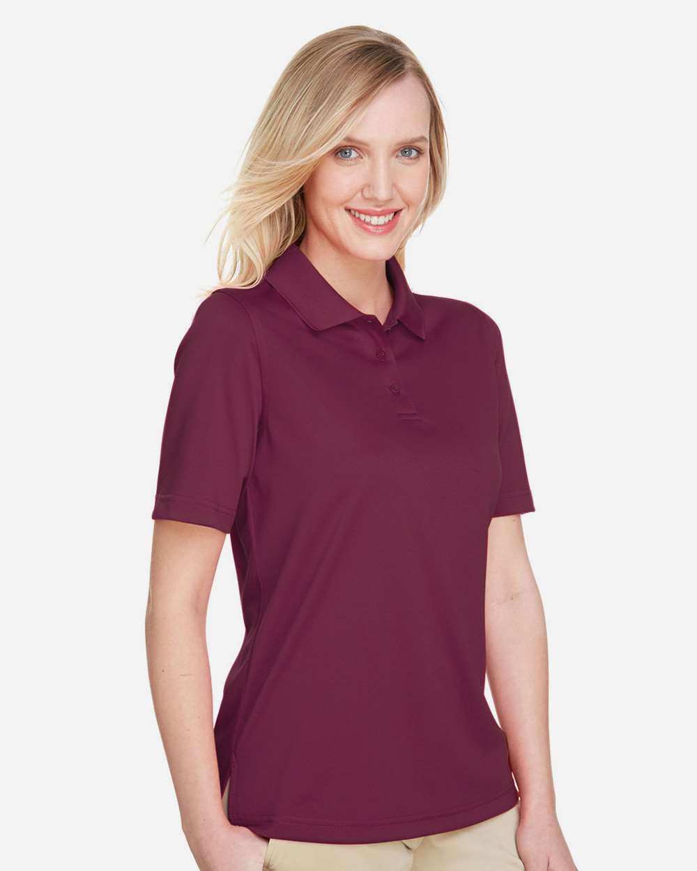 Harriton Women's Advantage Snag Protection Plus Polo - M348W Maroon