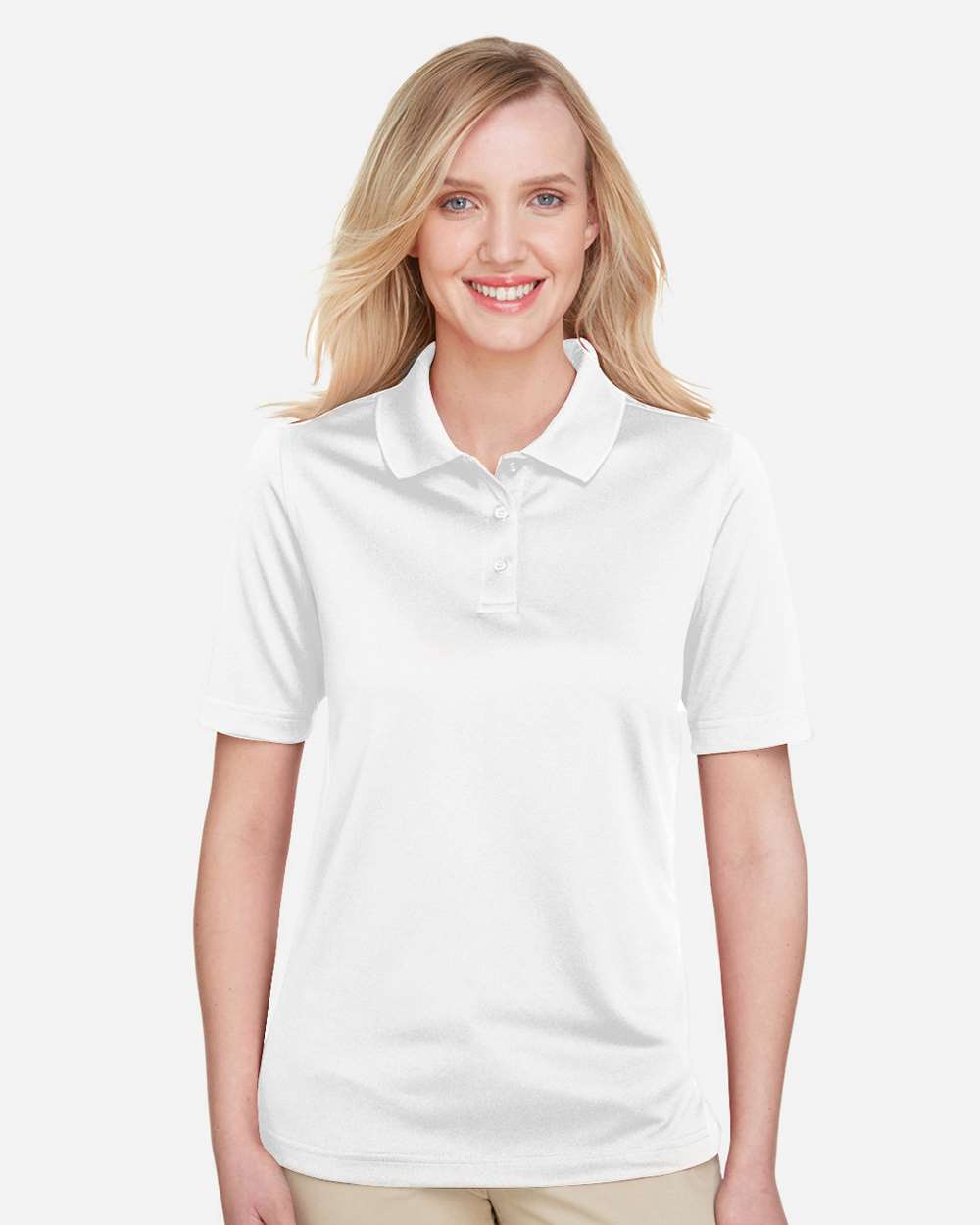 Harriton Women's Advantage Snag Protection Plus Polo - M348W White