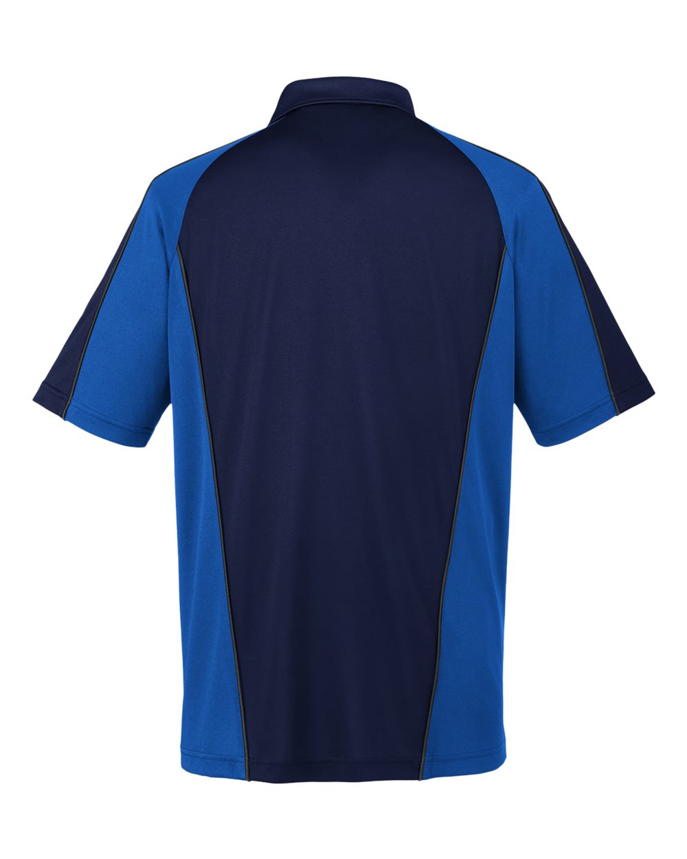 Harriton Men's Advantage Snag Protection Plus IL Colorblock Polo - M385 Dark Navy- True Royal- Dark Charcoal