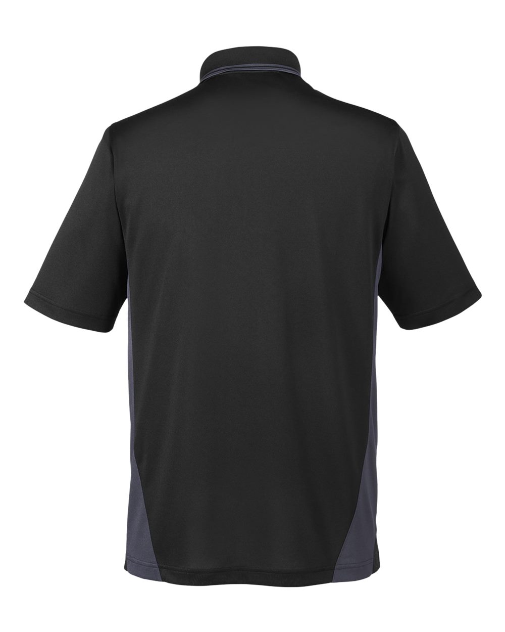 Harriton Men's Flash Snag Protection Plus IL Colorblock Polo - M386 Black- Dark Charcoal
