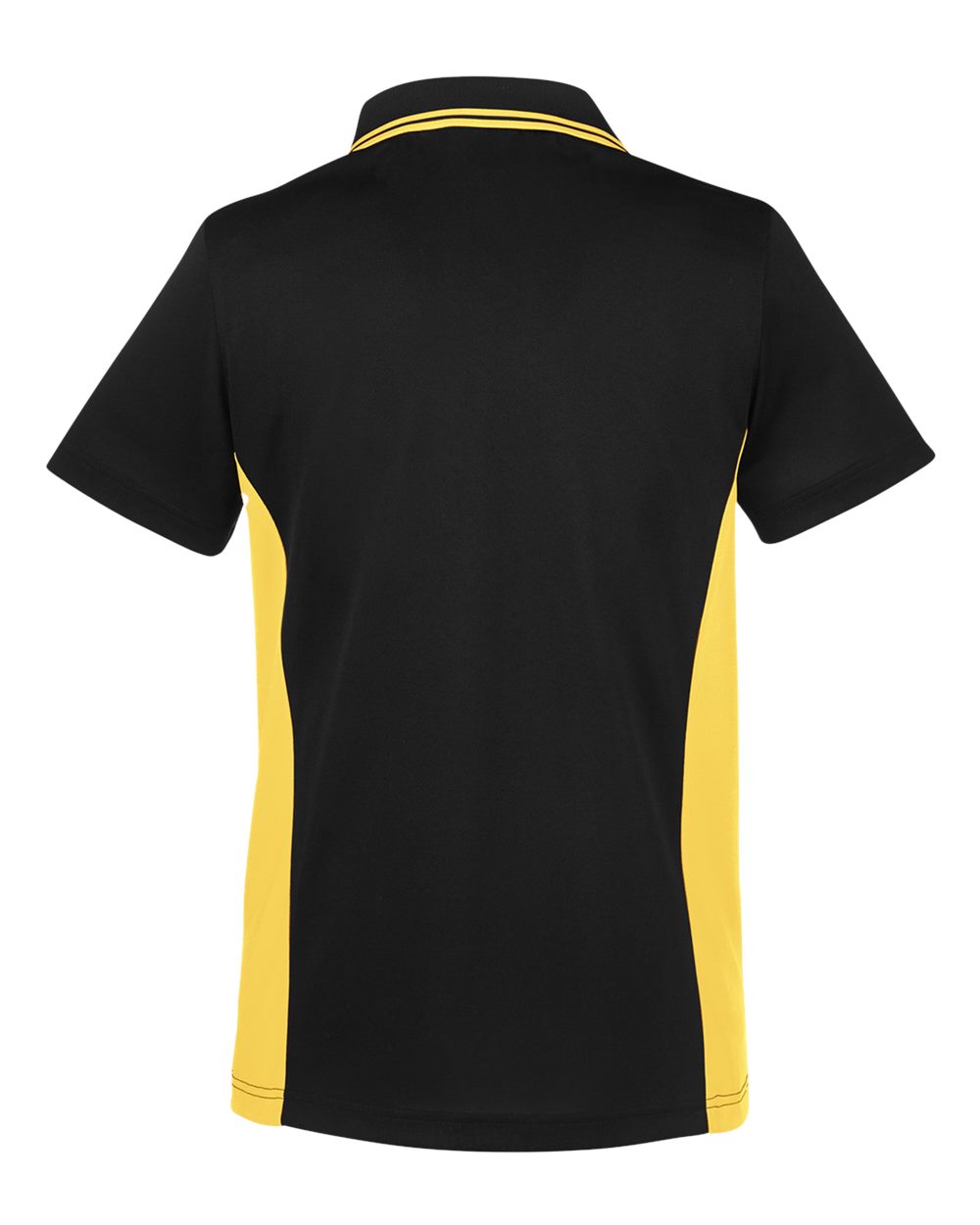 Harriton Women's Flash Snag Protection Plus IL Colorblock Polo - M386W Black- Sunray Yellow