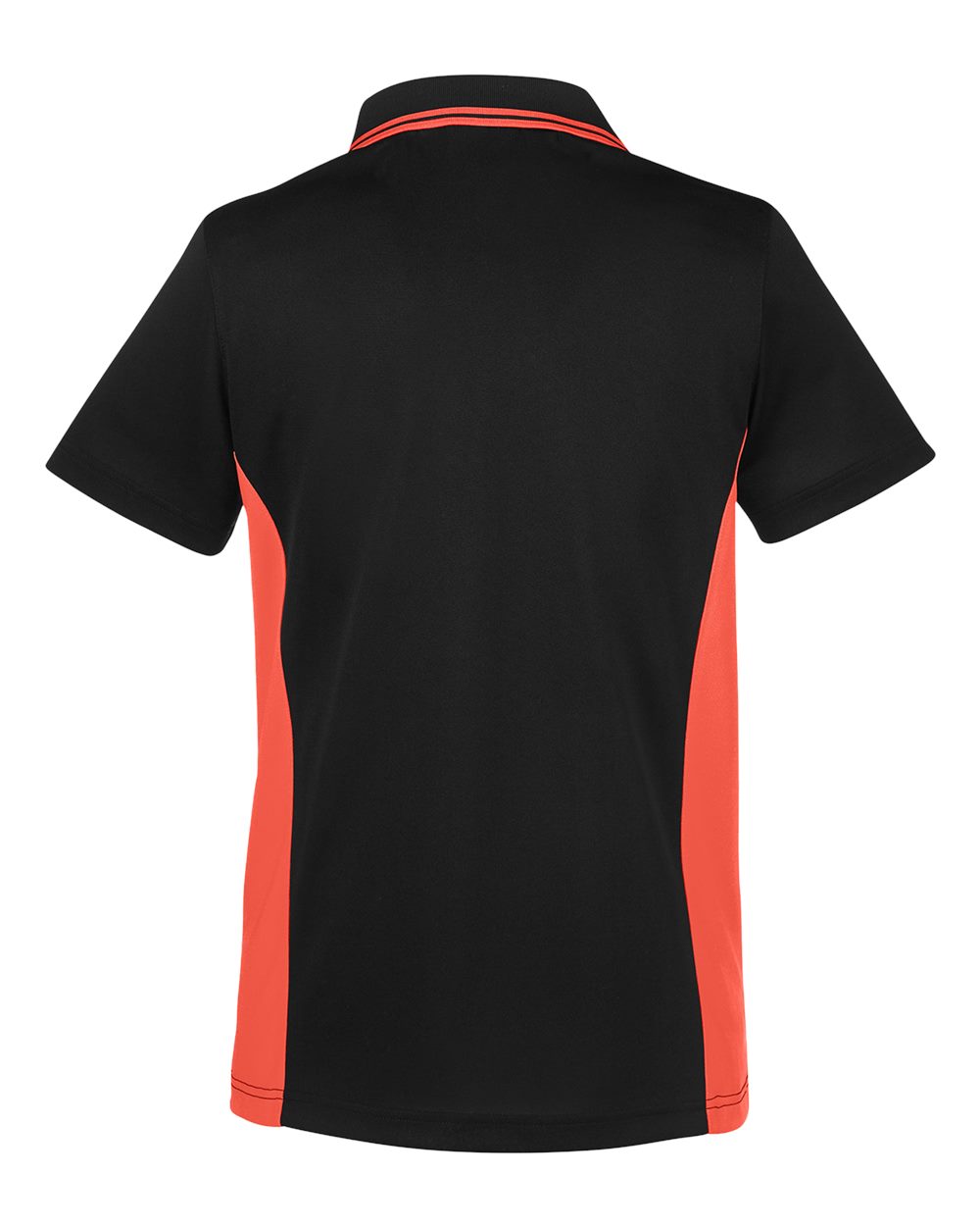 Harriton Women's Flash Snag Protection Plus IL Colorblock Polo - M386W Black- Team Orange