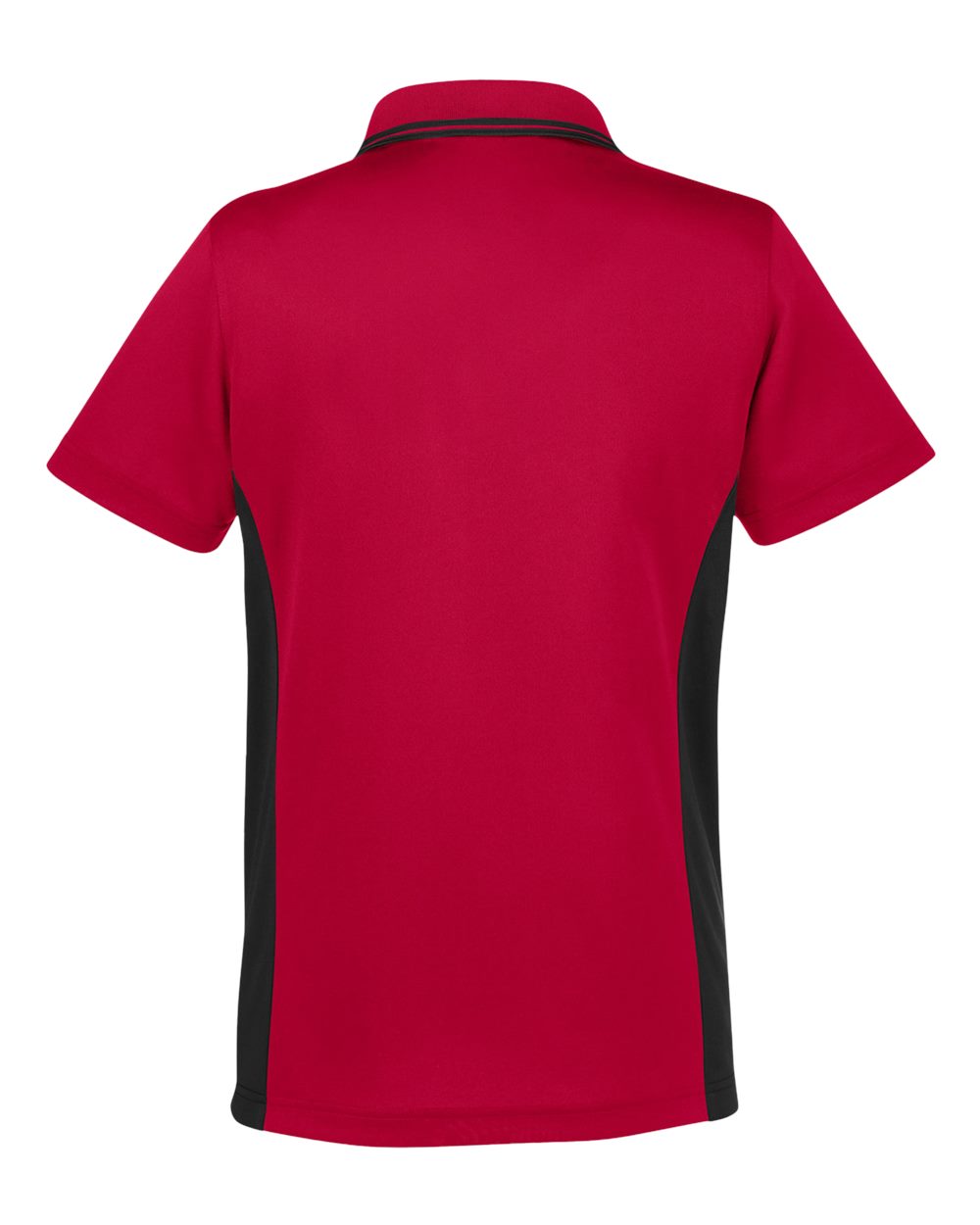 Harriton Women's Flash Snag Protection Plus IL Colorblock Polo - M386W Red- Black