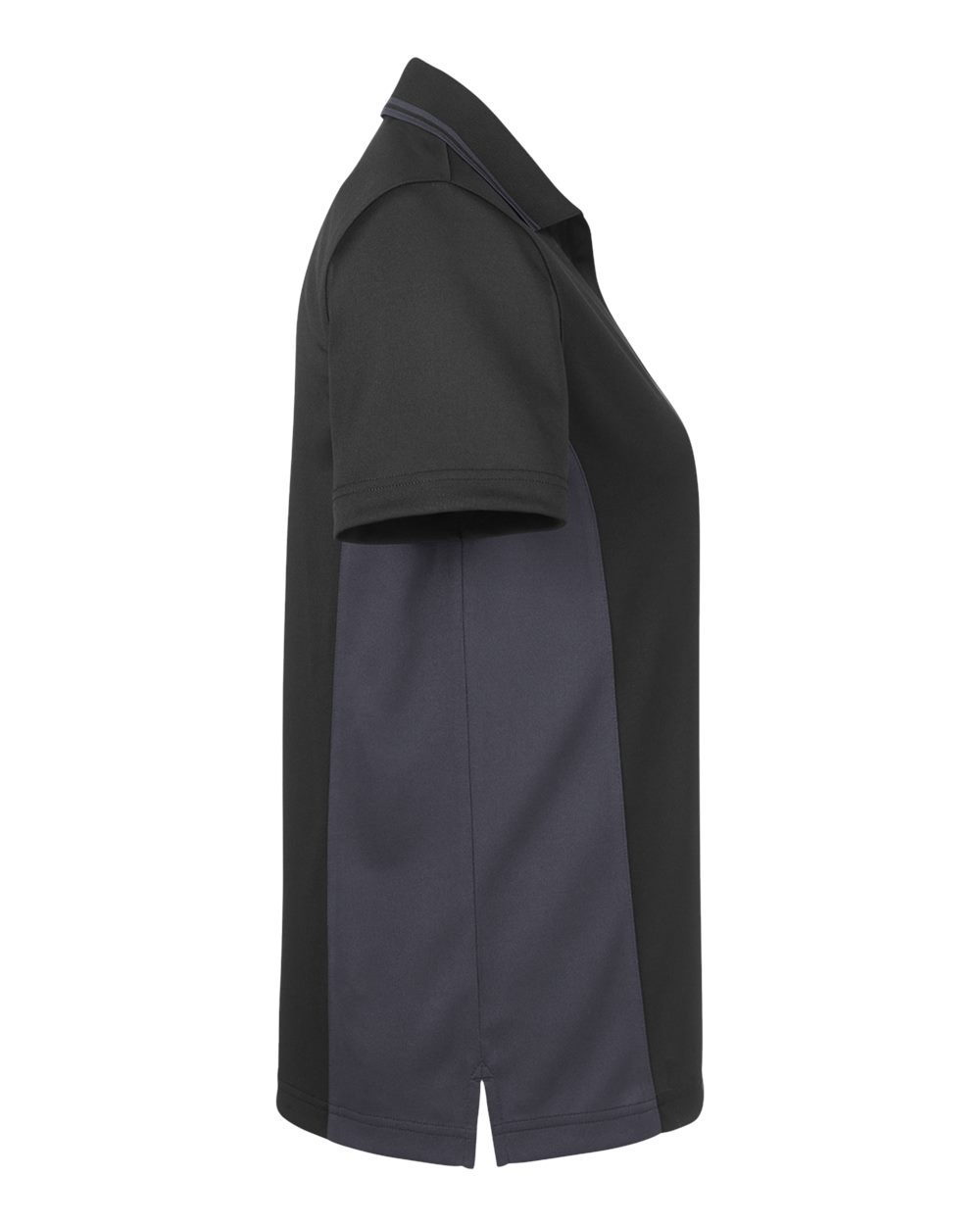 Harriton Women's Flash Snag Protection Plus IL Colorblock Polo - M386W Black- Dark Charcoal