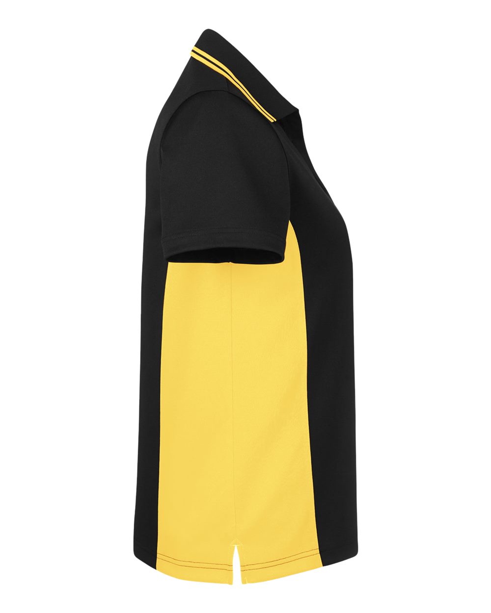 Harriton Women's Flash Snag Protection Plus IL Colorblock Polo - M386W Black- Sunray Yellow