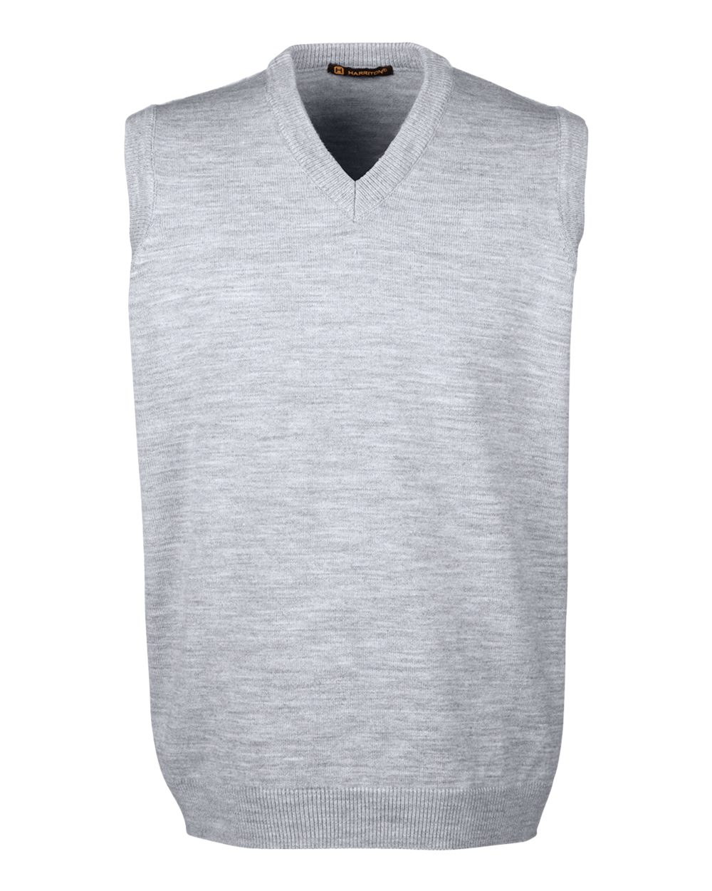 Harriton Men's Pilbloc™ V-Neck Sweater Vest - M415 Grey Heather