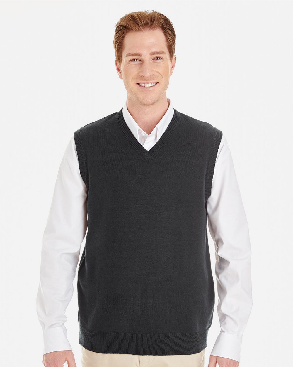 Devon & Jones Men's Pilbloc™ V-Neck Sweater Vest - M415