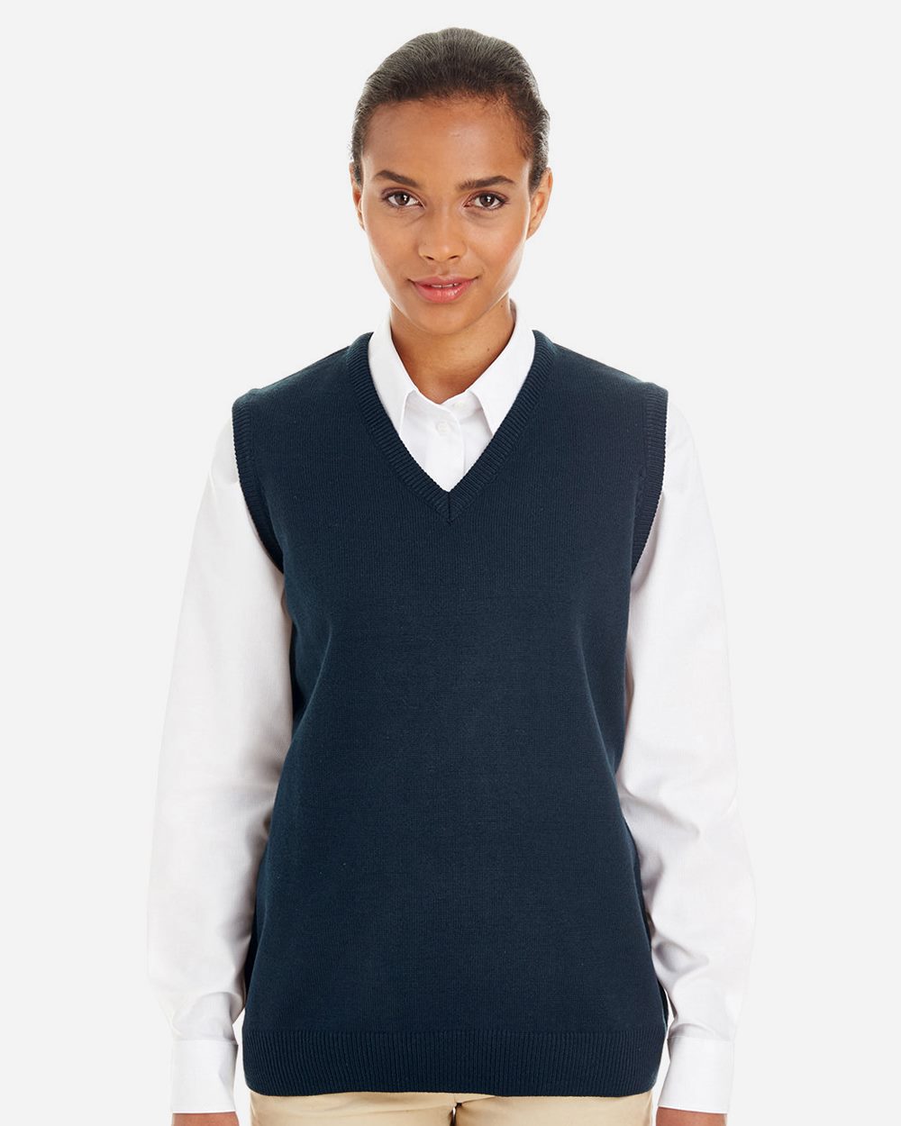 Harriton Women's Pilbloc™ V-Neck Sweater Vest - M415W