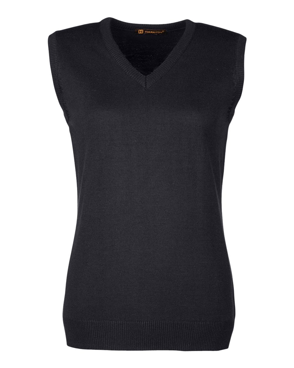 Harriton Women's Pilbloc™ V-Neck Sweater Vest - M415W Black