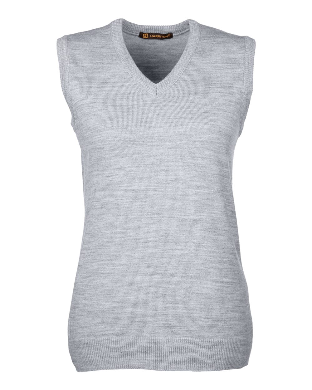 Harriton Women's Pilbloc™ V-Neck Sweater Vest - M415W Grey Heather
