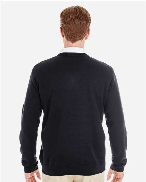 Harriton Men's Pilbloc™ V-Neck Sweater - M420 Black