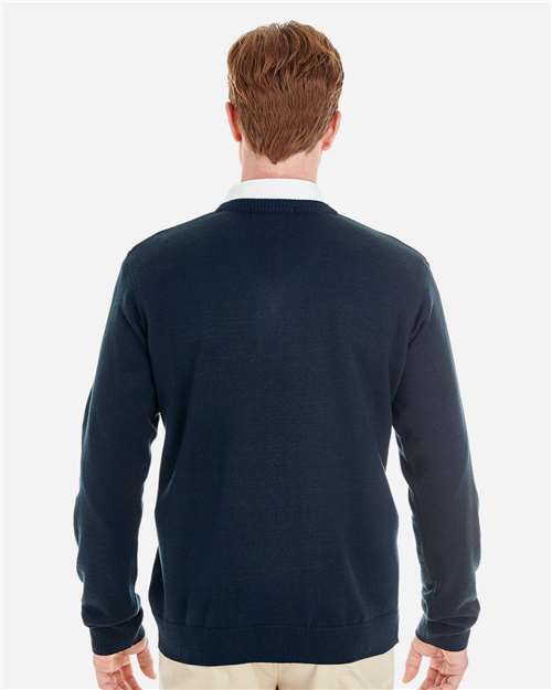 Harriton Men's Pilbloc™ V-Neck Sweater - M420 Dark Navy