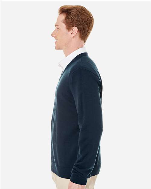 Harriton Men's Pilbloc™ V-Neck Sweater - M420 Dark Navy