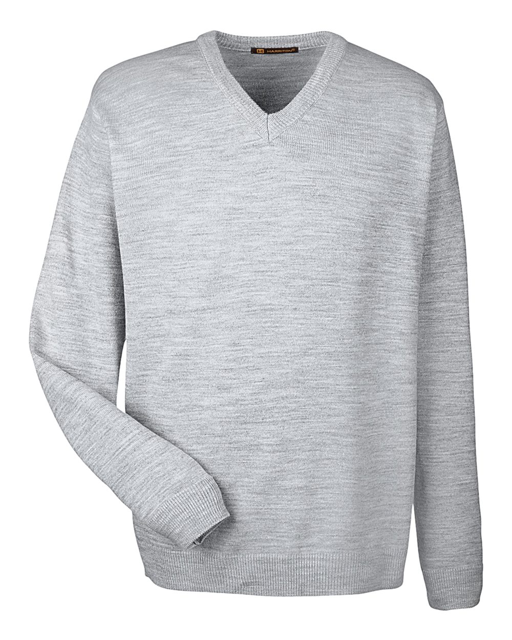 Harriton Men's Pilbloc™ V-Neck Sweater - M420 Grey Heather