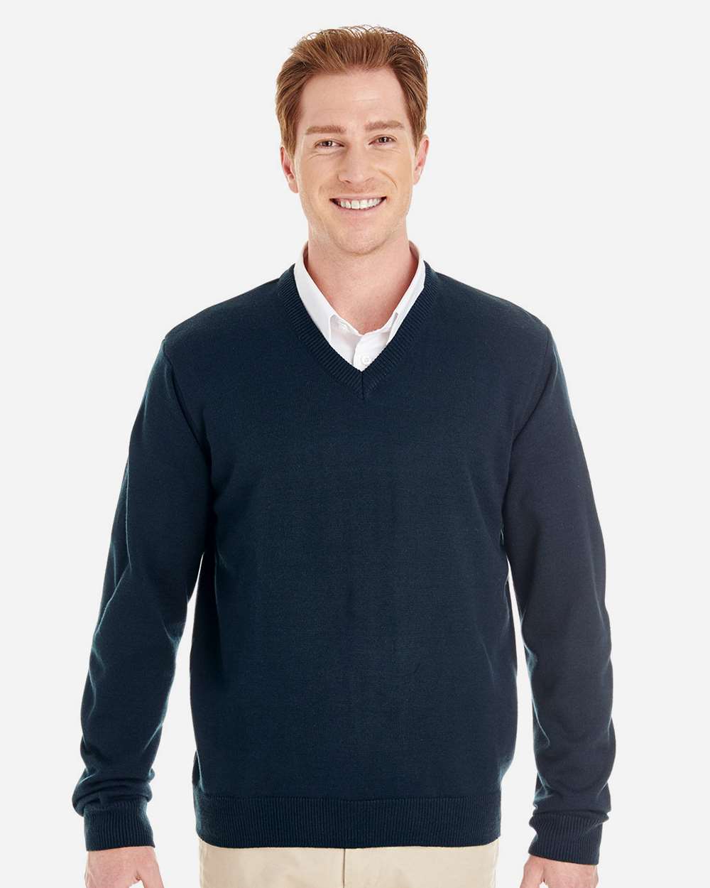 Harriton Men's Pilbloc™ V-Neck Sweater - M420 Dark Navy
