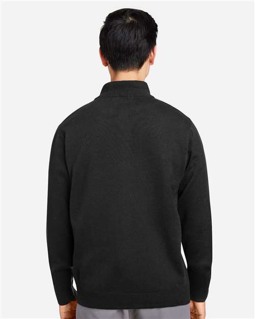 Harriton Unisex Pilbloc™ Quarter-Zip Pullover Sweater - M421 Black