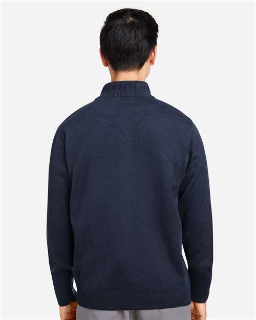 Harriton Unisex Pilbloc™ Quarter-Zip Pullover Sweater - M421 Dark Navy