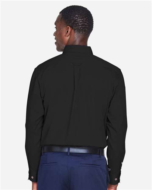 Harriton Men's Easy Blend™ Twill Shirt - M500 Black