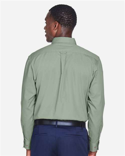 Harriton Men's Easy Blend™ Twill Shirt - M500 Dill