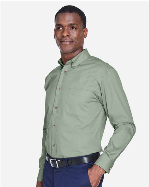 Harriton Men's Easy Blend™ Twill Shirt - M500 Dill