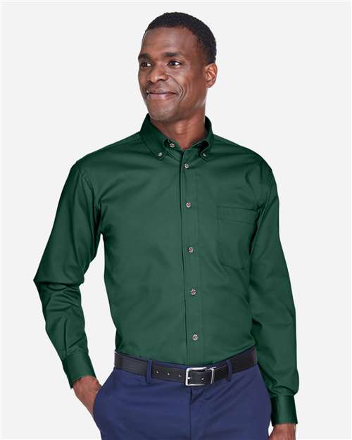 Harriton Men's Easy Blend™ Twill Shirt - M500 Hunter