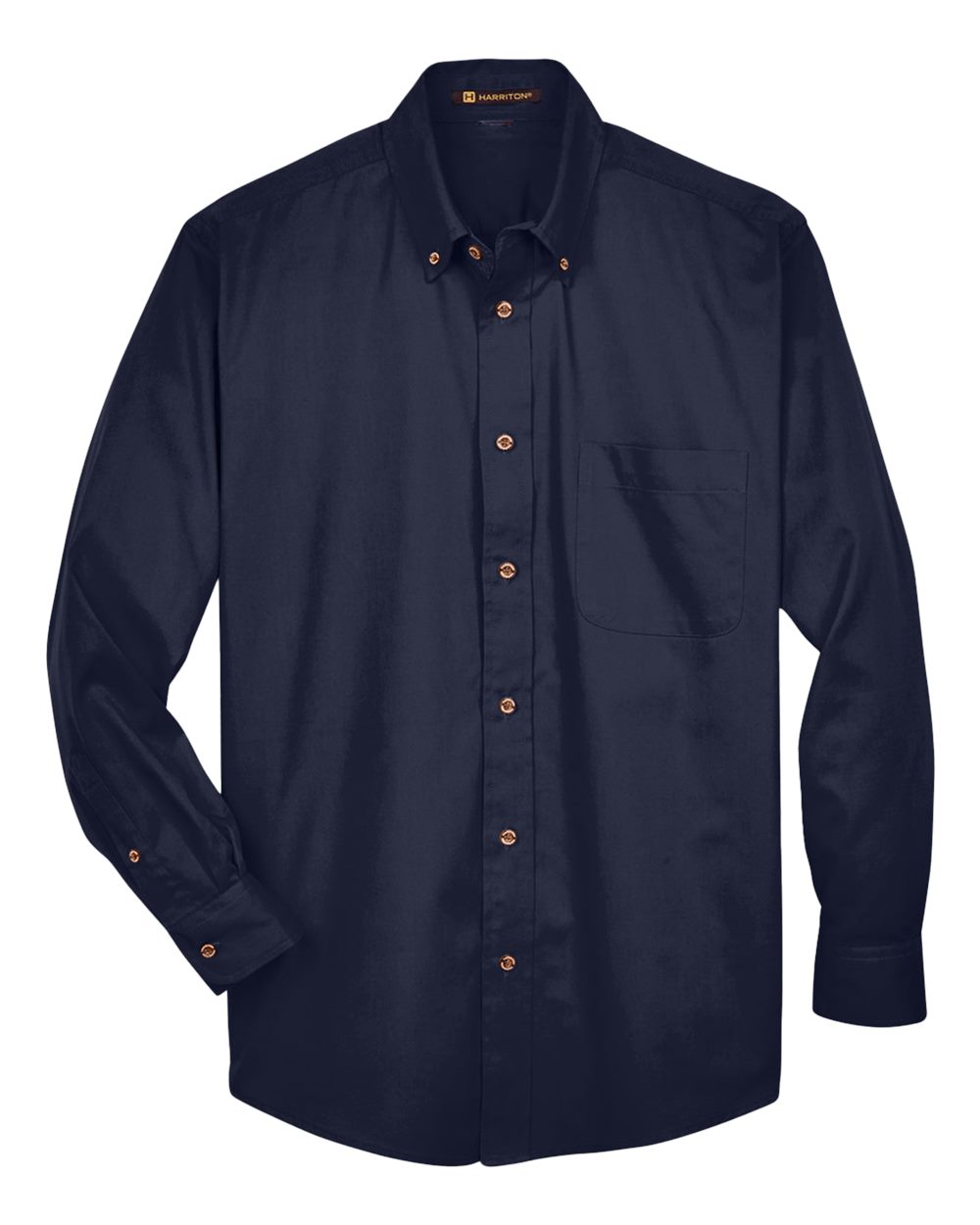Harriton Men's Easy Blend™ Twill Shirt - M500 Navy