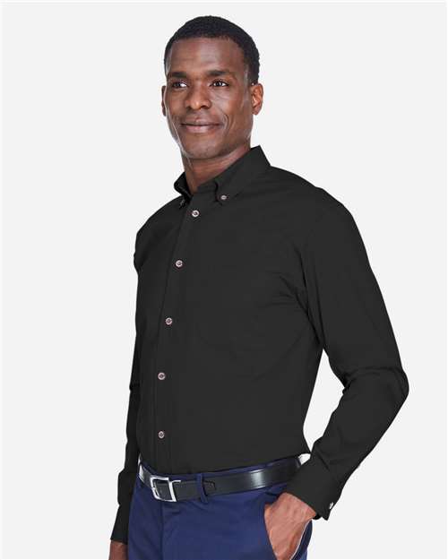 Harriton Men's Easy Blend™ Twill Shirt - M500 Black