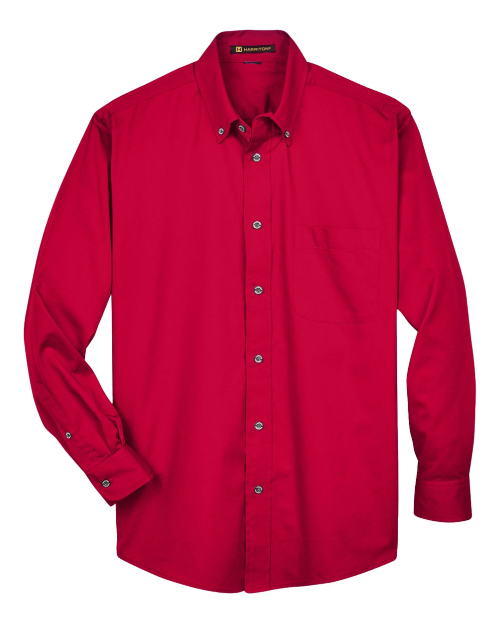 Harriton Men's Easy Blend™ Twill Shirt - M500 Red