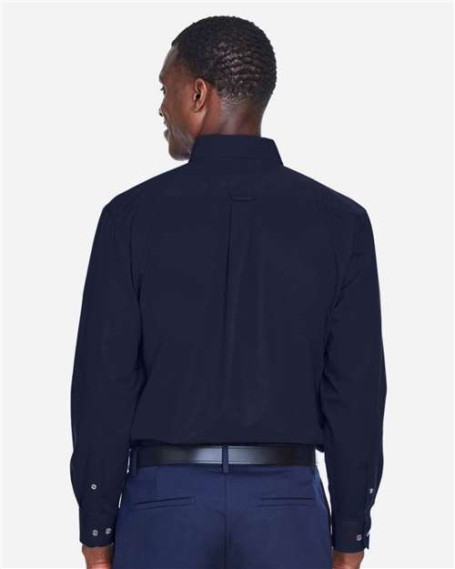 Harriton Men's Easy Blend™ Twill Shirt - M500 Navy
