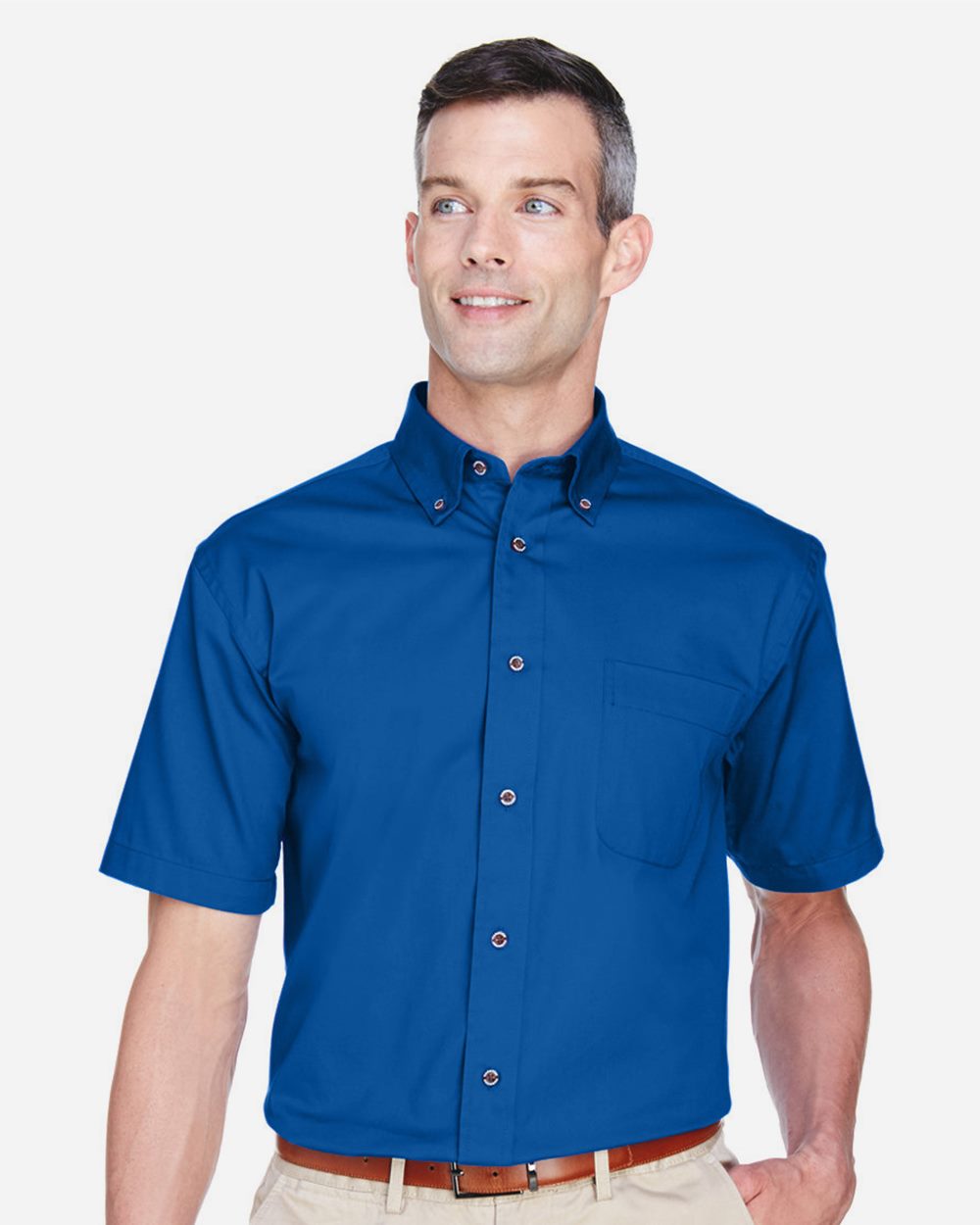 Coal Harbourᴹᴰ Men's Easy Blend™ Twill Dress Shirt with Stain-Release - M500S