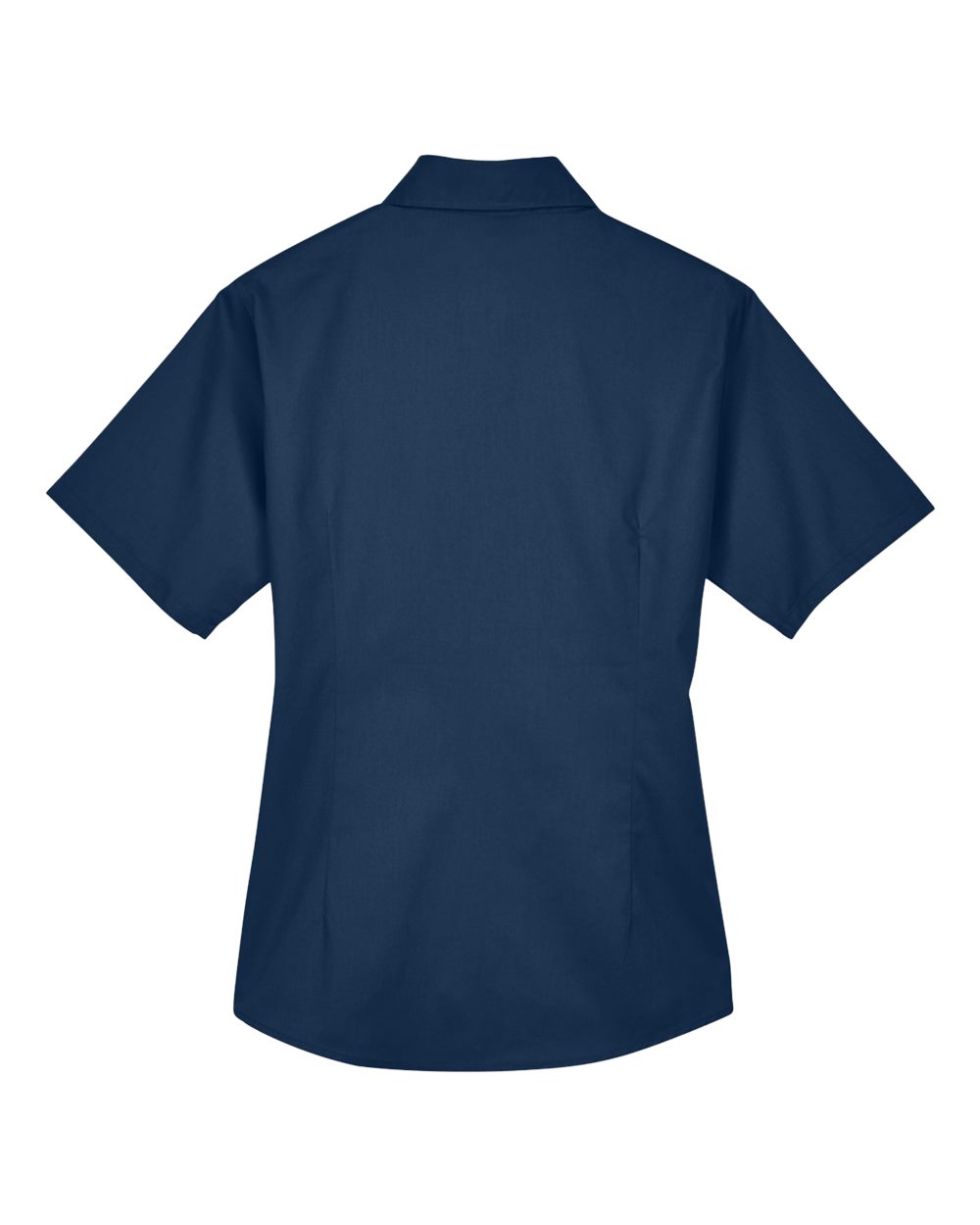 Harriton Women's Easy Blend™ Short Sleeve Twill Dress Shirt with Stain-Release - M500SW Navy