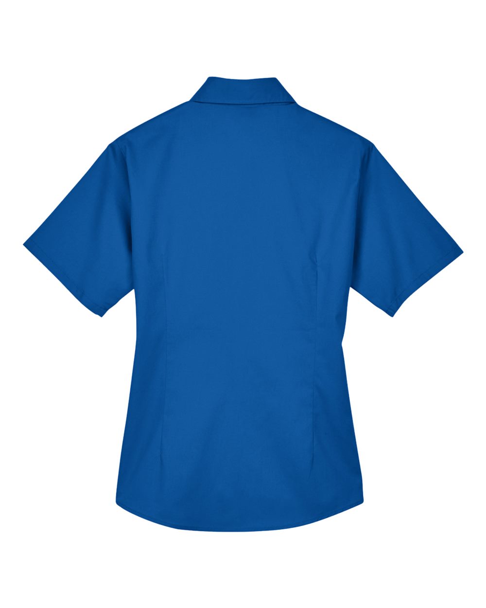 Harriton Women's Easy Blend™ Short Sleeve Twill Dress Shirt with Stain-Release - M500SW French Blue