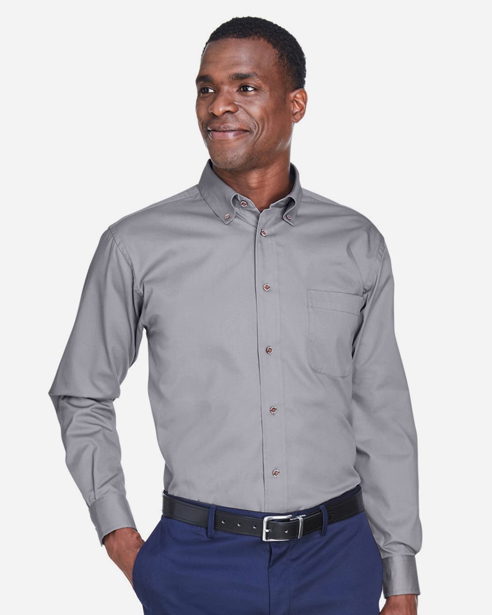 Harriton Men's Tall Easy Blend™ Twill Dress Shirt - M500T