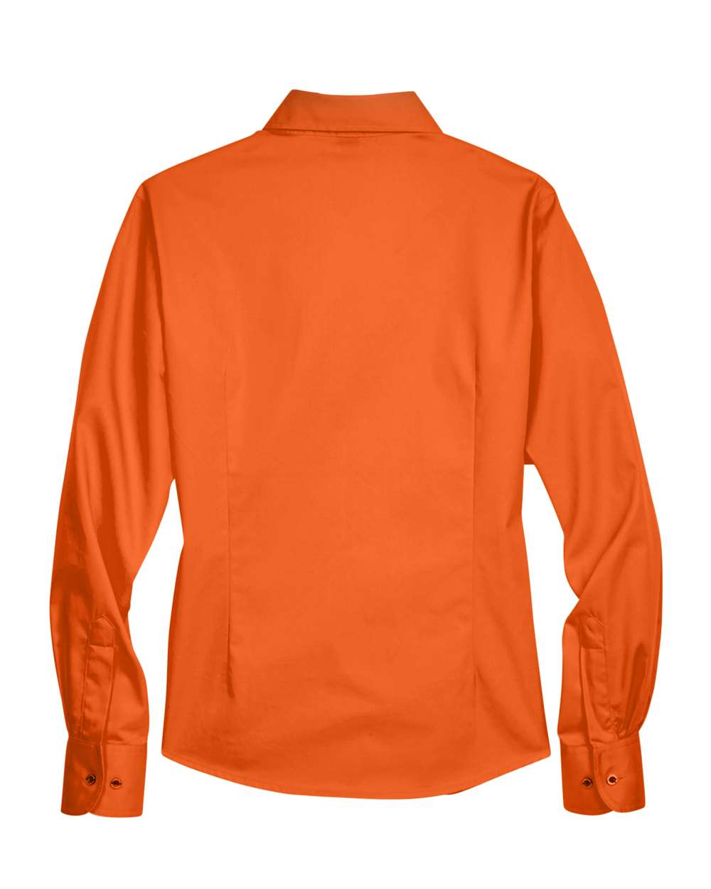 Harriton Women's Easy Blend™ Long Sleeve Twill Dress Shirt with Stain-Release - M500W Team Orange