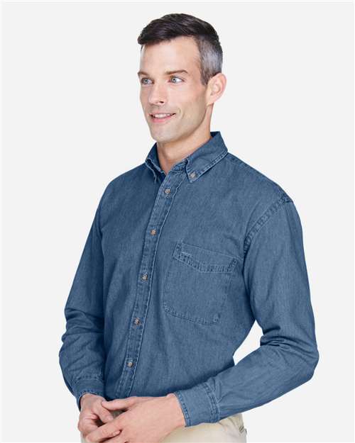 Harriton Men's Denim Shirt - M550 Light Denim