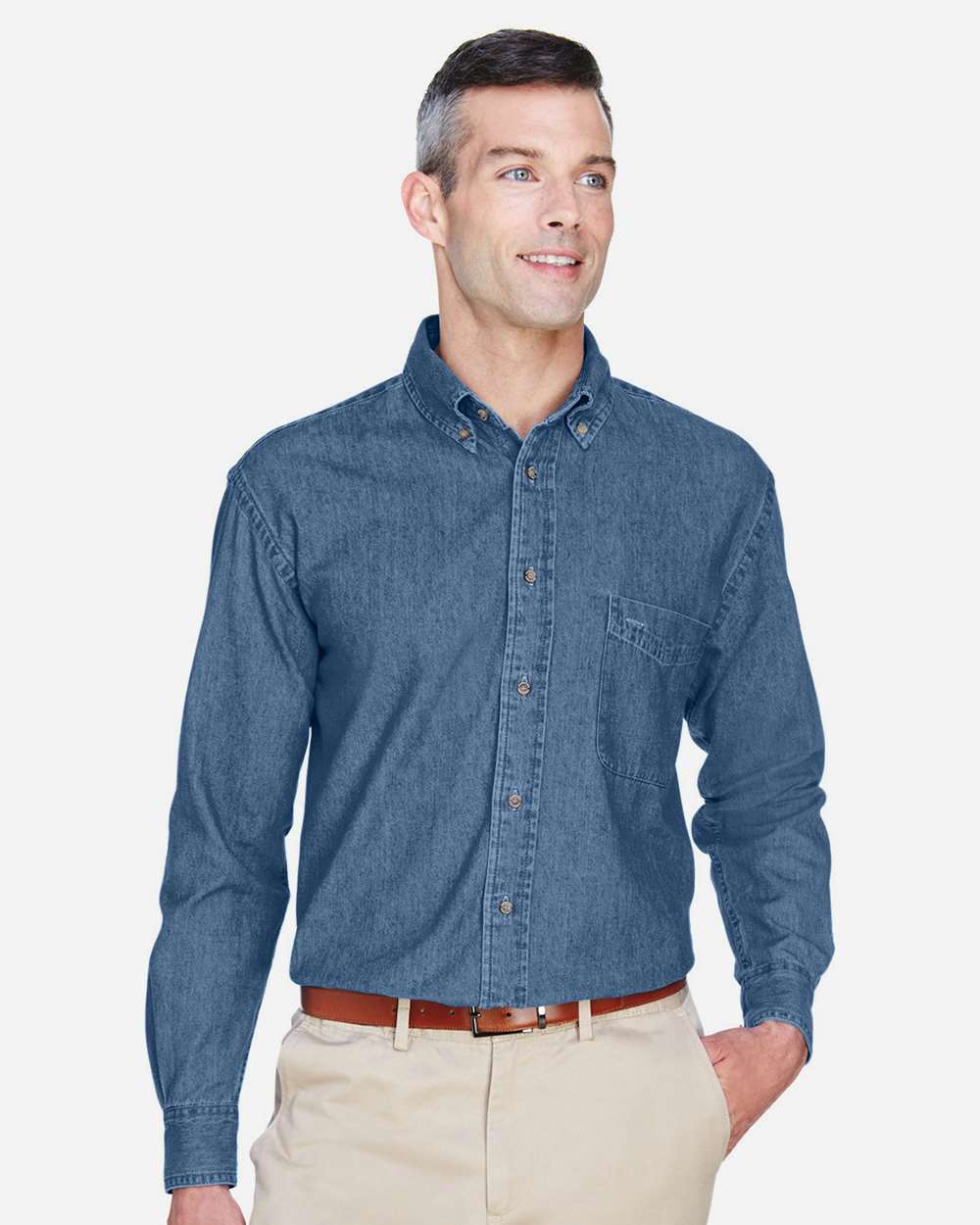 Harriton Men's Denim Shirt - M550 Light Denim