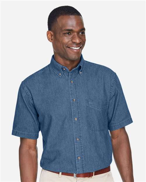 Harriton Men's Denim Shirt - M550S Light Denim