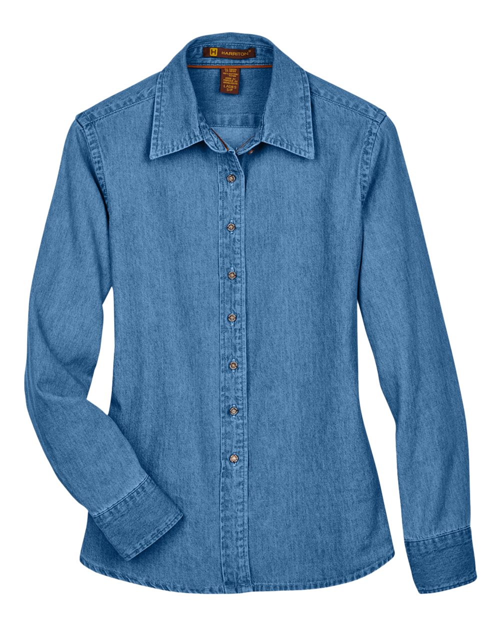 Harriton Women's Denim Shirt - M550W Light Denim
