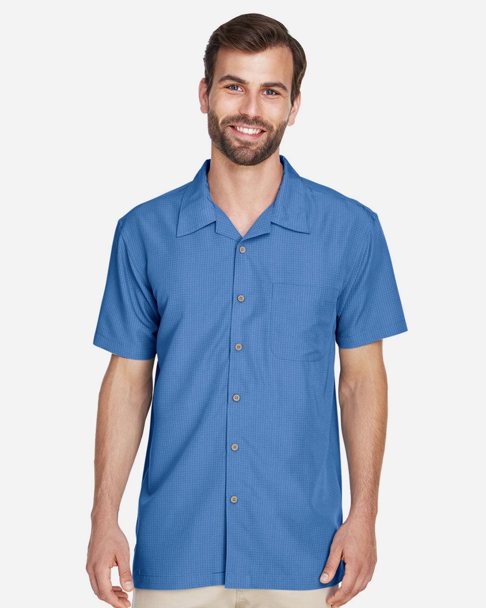 Devon & Jones Men's Barbados Textured Camp Shirt - M560