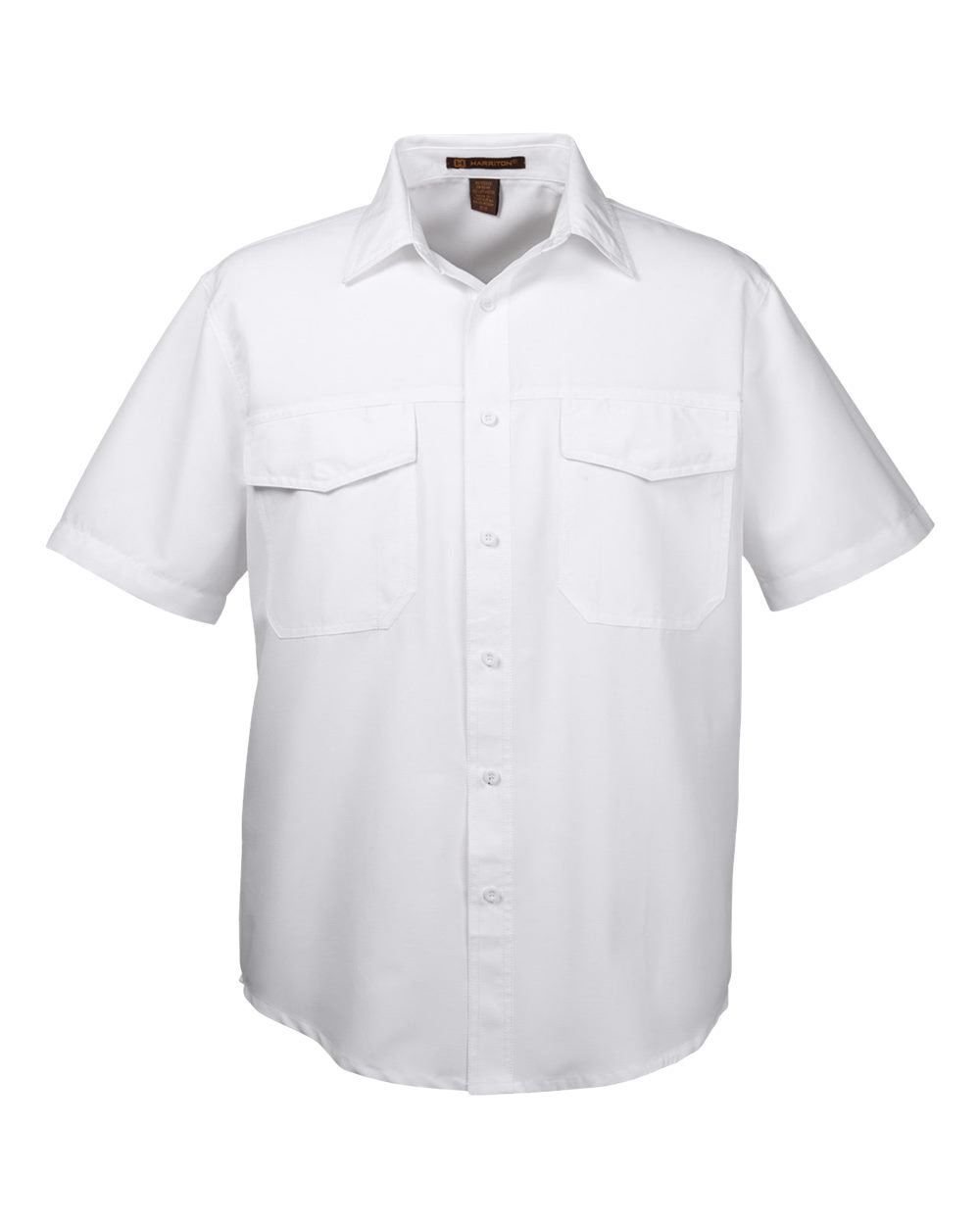 Harriton Men's Key West Short Sleeve Performance Staff Shirt - M580 White